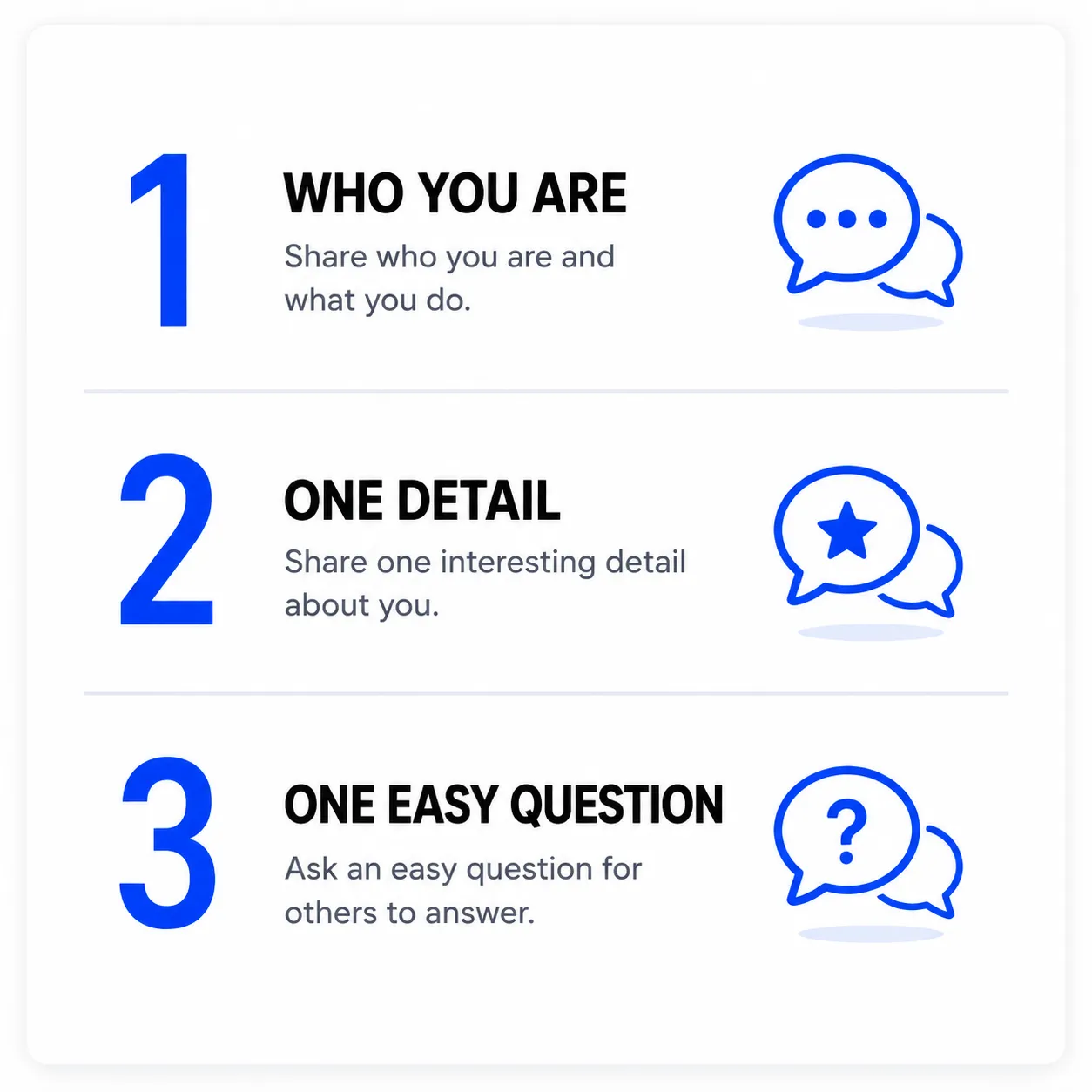 First text formula: who you are, one detail, one easy question — infographic for texting a girl you just met
